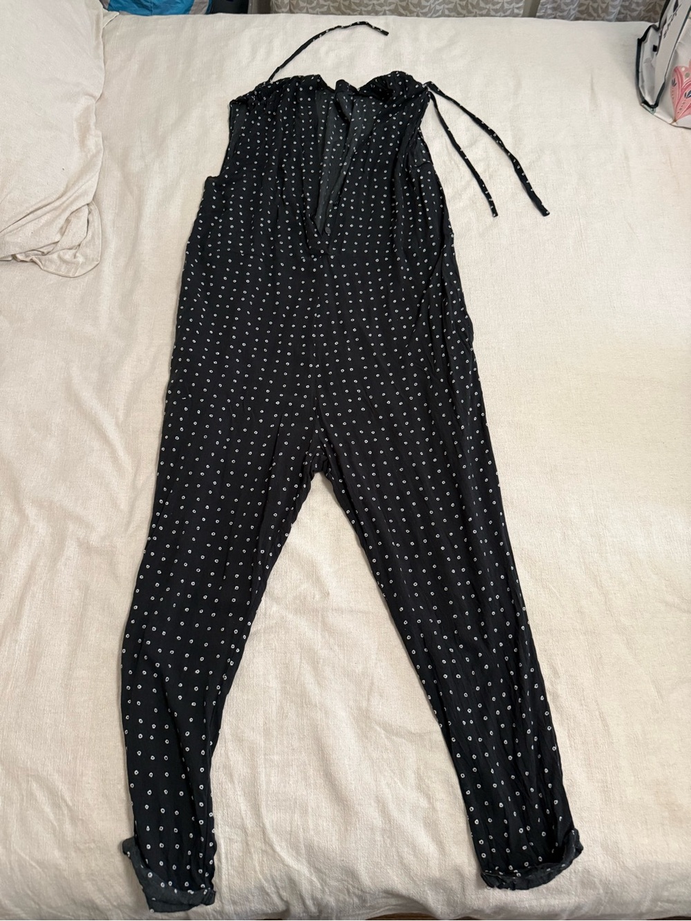 Hatch Black Polka Dot Jumpsuit maternity